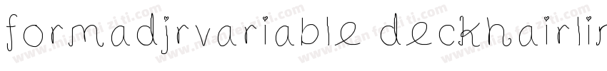 formadjrvariable deckhairline字体转换